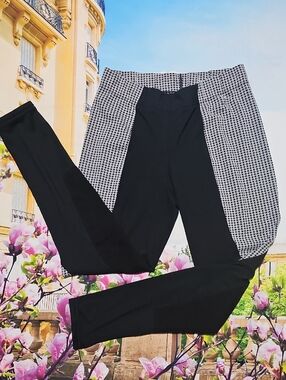 Kerrits Black with Houndstooth Side Panel Leggings XL